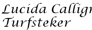 Lucida Calligraphy Italic
